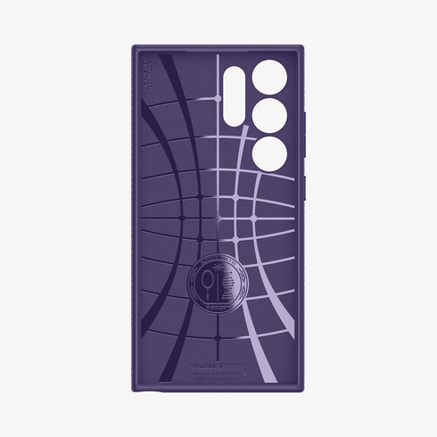 ACS07287 - Galaxy S24 Ultra Case Liquid Air in Matte Black showing the back